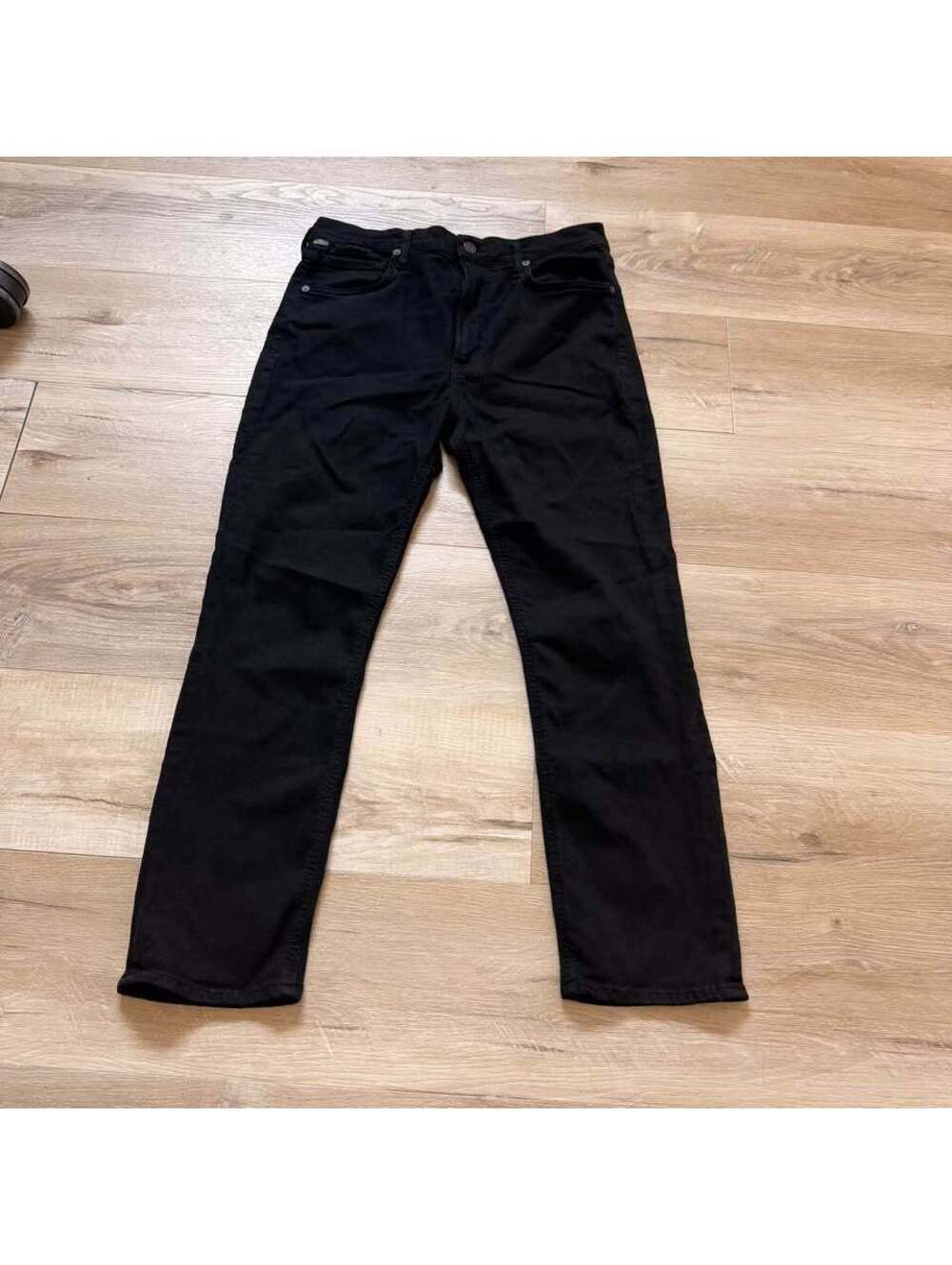 Citizens of Humanity Jolene High-Waisted Straight Jeans Black Women's 29